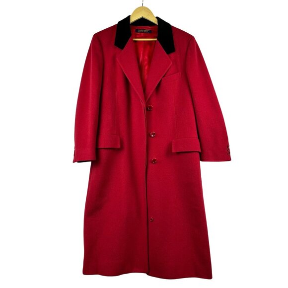 Brooks Brothers Jackets & Blazers - Vintage Brooks Brothers Red Wool Coat Womens Medium Old Money Luxury Glam Chic
